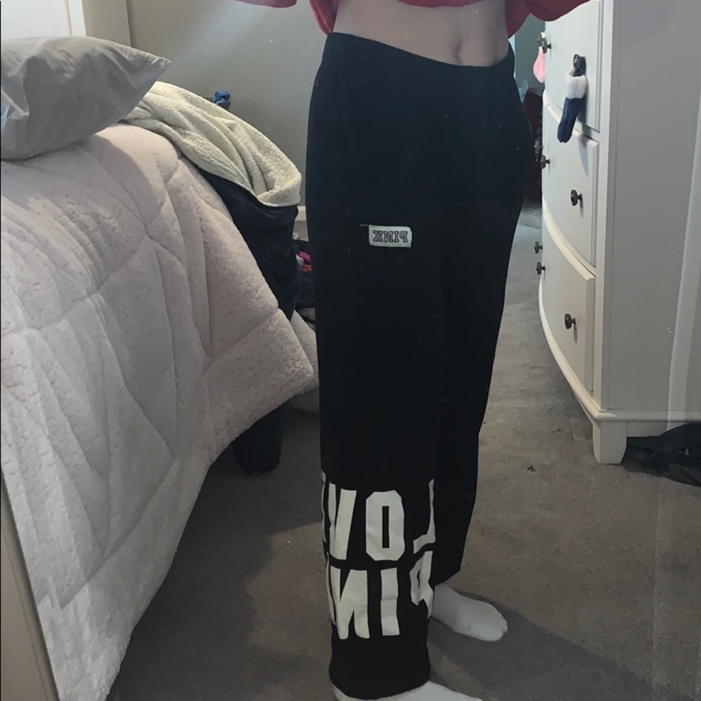 Pink sweatpants